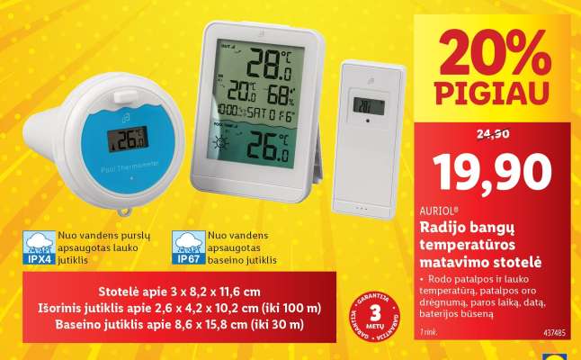 Radijo bangų temperatūros matavimo stotelė