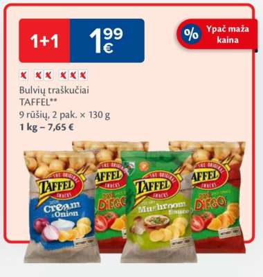 Bulvių traškučiai TAFFEL